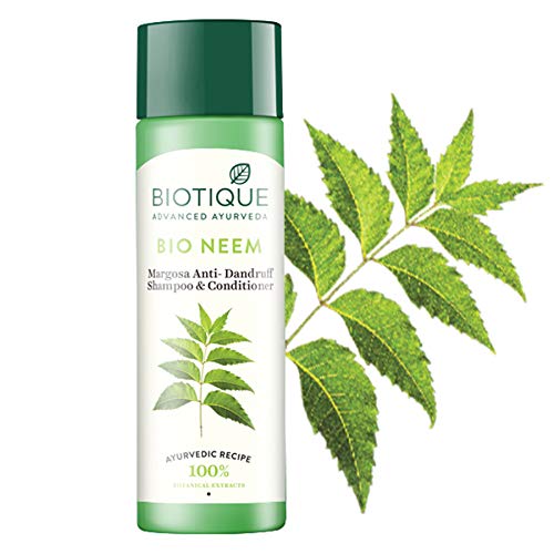 Biotique Bio Neem Margosa Anti Dandruff Shampoo and Conditioner, 120 ml (Pack Of 2)- SK32