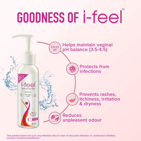 i-feel Gentle Intimate Wash for Women 100ml, clear ST0106