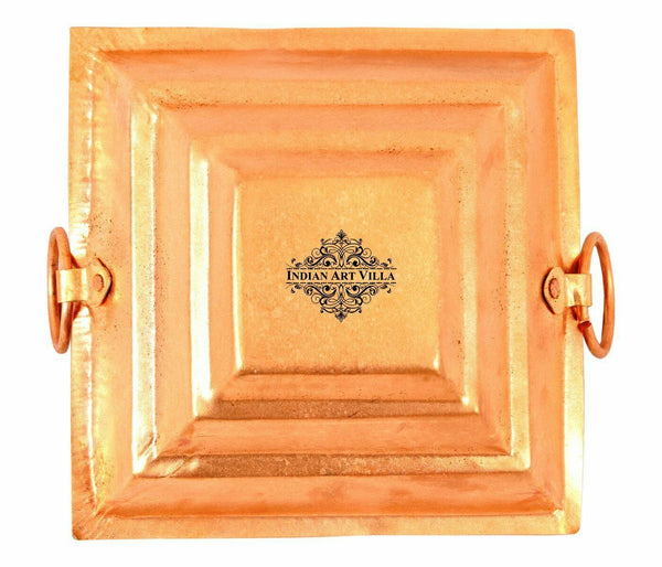 8.5 inch Copper Yagya Hawan Kund, Poojan fine, Indian Cultural Religious Item
