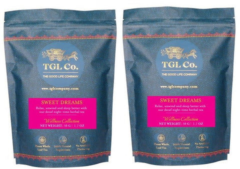 TGL Co Herbal tea & Sweet Dreams Tea for good sleep (Pack of 2 , Each 50 g) SN045
