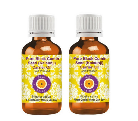 Black Cumin Seed Oil (30 ml), (Pack Of 2) Pure Black Cumin Seed Carrier Oil, prod. Deve Herbes - SK01