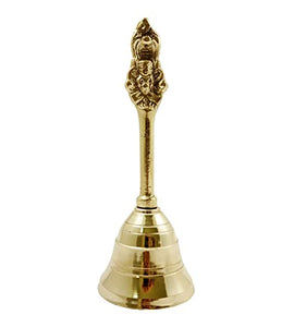 Brass Puja Bell with Garuda Handle, Brass Puja Bell (Ghanti), Ghanta for Home and Temple | Prayer Bell | Pooja Mandir Bell YK3