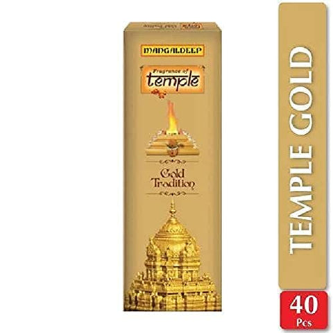 Mangaldeep Temple Yagna Gold Tradition Agarbatti 40 Sticks  Pack Of 4 YK40