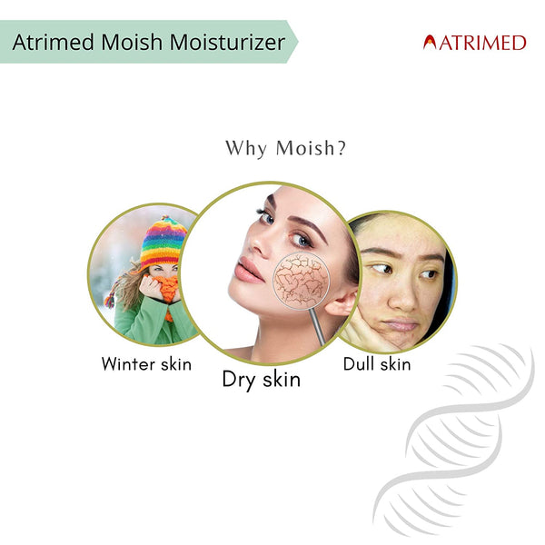2 X 200 ml Atrimed Moish Herbal Moisturizer for skin nourishment YK05