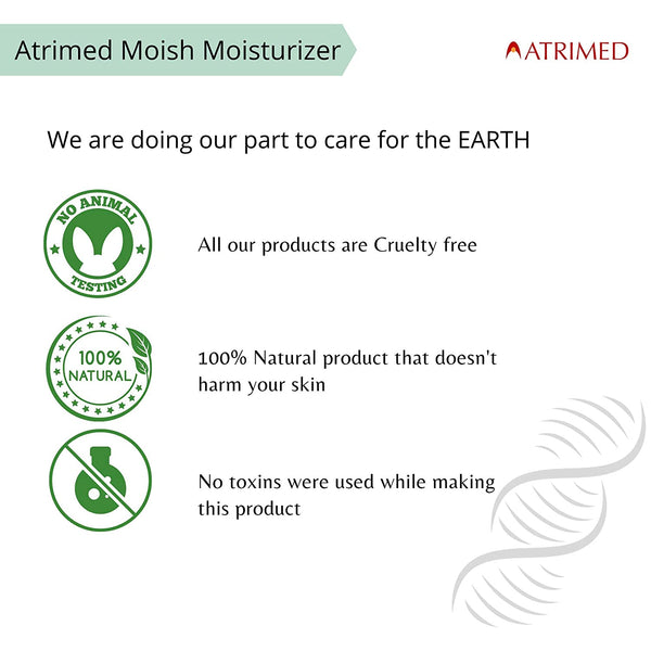 2 X 200 ml Atrimed Moish Herbal Moisturizer for skin nourishment YK05