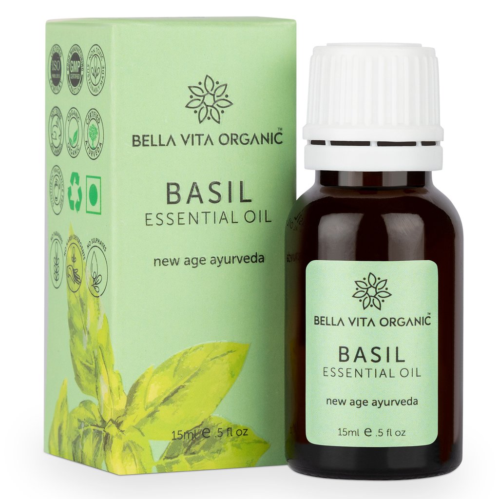 Bella Vita Basil Pure Essential Oil 15ml X 2 YK076 Noora Remedy