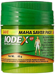 IODEX AYURVEDIC FAST RELIEF MUSCULAR & BACK PAIN BALM LARGE 40g Pack X 2 ST0155