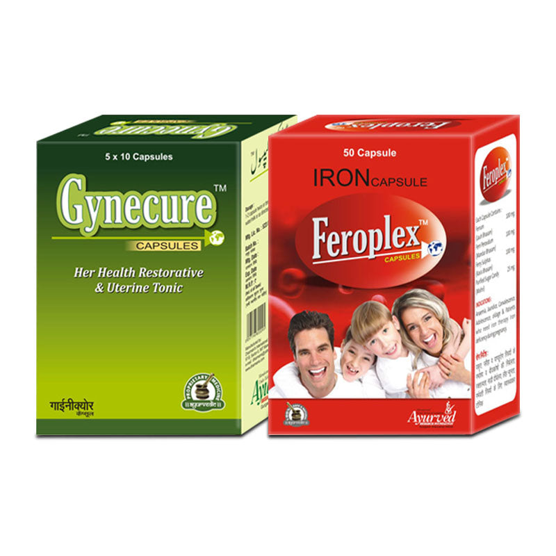 Gynecure and Feroplex Capsules ( 50 Capsules ) ST0101