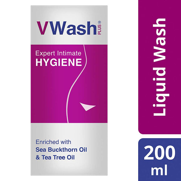 VWash Plus Expert Intimate Hygiene ,Liquid Wash Prevents Dryness, Itchiness And Irritation, Balances PH, Paraben Free, 200 ml ST0107