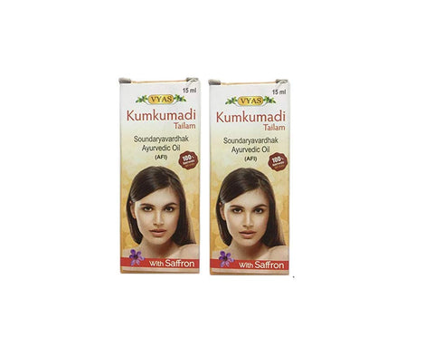 Vyas Kumkumadi Tailam Oil - 15 ML (Pack of 2) - SK18