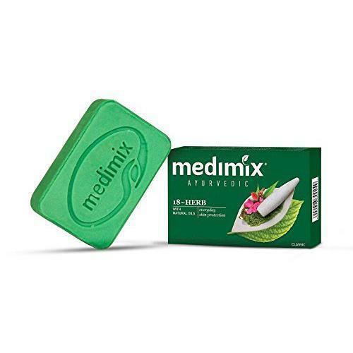 Medimix Ayurvedic Herbal Everyday Skin Protection soap with 18 Herbs 50g X10