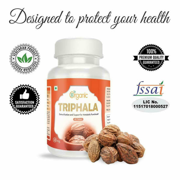 360 Organic India Triphala Tablets-500 mg (Packof 2) (60 Tablets) YK1