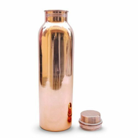 Pure Copper Water Bottle 800ml (27oz) Health Benefit Joint Free Leak Proof