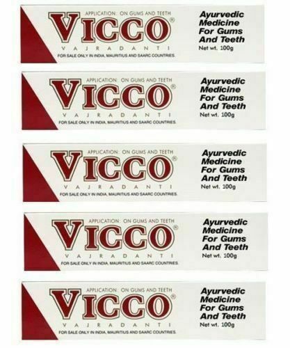 Vicco Vajradanti Toothpaste 200 X5 Grams |  Herbal Product ( Pack Of 5)