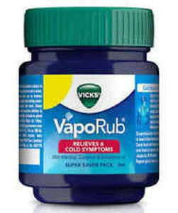 Vicks Vaporub 50ml balm for block nose cough Nasal Congestion headache