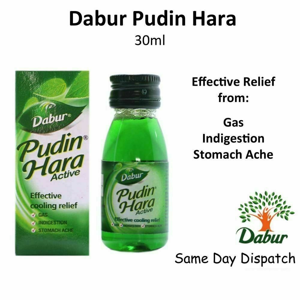 10 X Herbal Care Stomach Ache Gas Indigestion Dabur Pudin Hara Active 30ml YK023