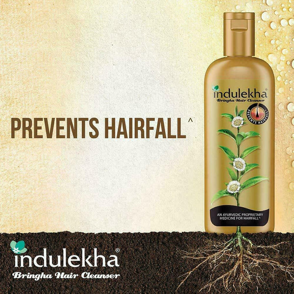 2 X Indulekha Bringha Anti Hair Fall Shampoo 200ml each QD367