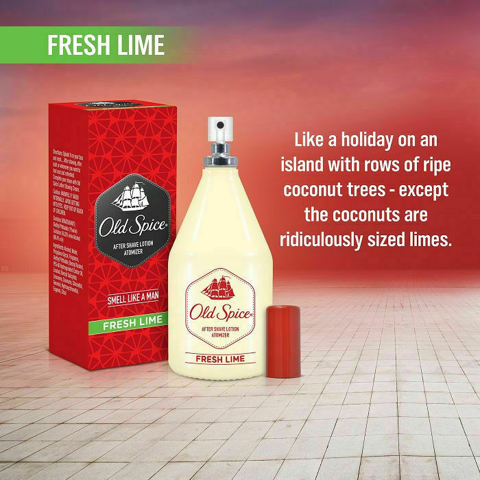 Old Spice After Shave Lotion - FRESH LIME 150 ML For Men - Aftershave