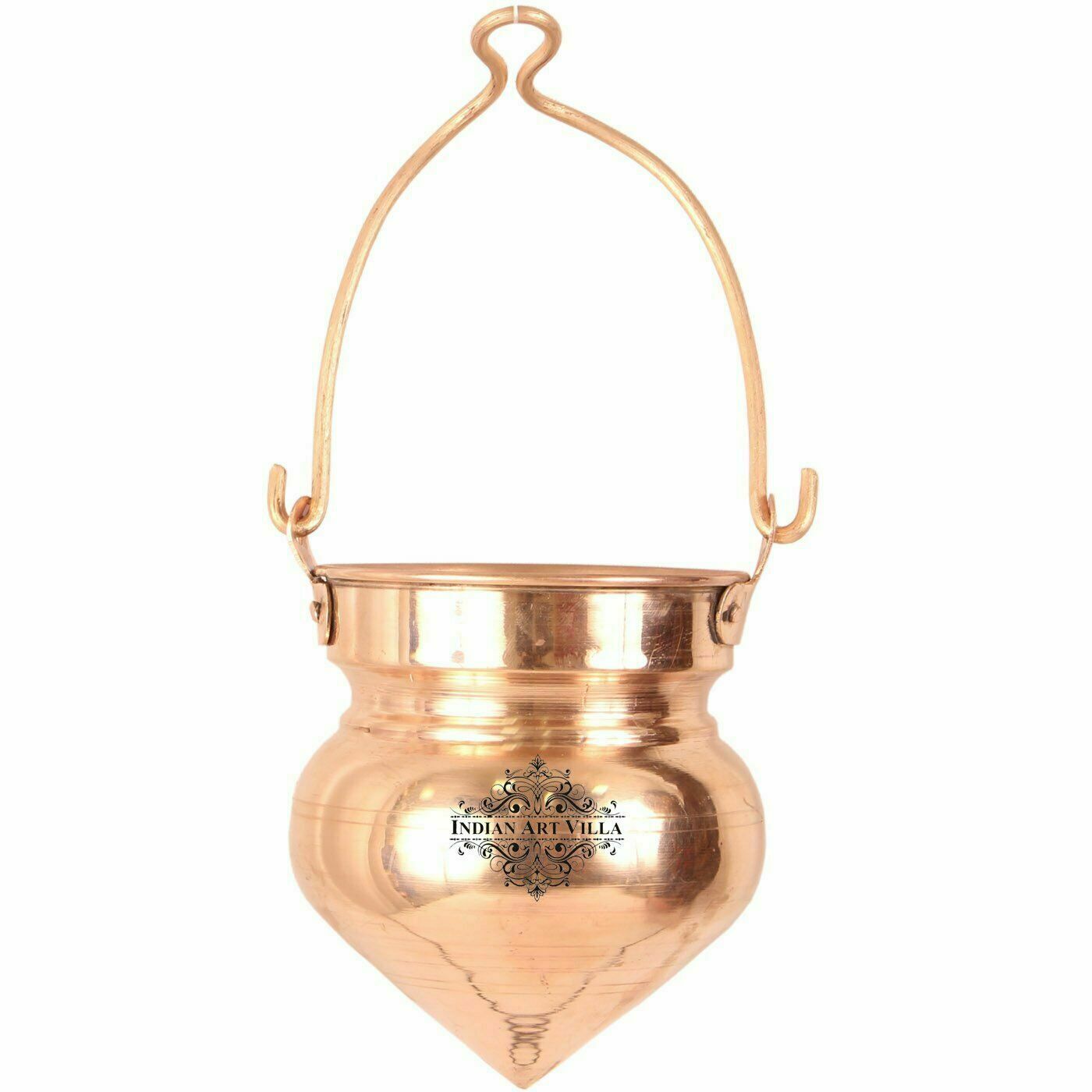 Copper Shiv Jal Dhara Container Pot 1000 ML Temple Home Spiritual Item