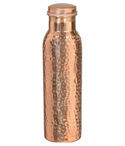 Brass & Gifts Lacquer Coated Matt Finish Hammered Copper Bottle Storage Water