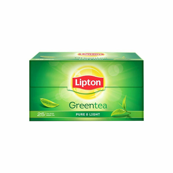 Lipton Green Tea, 100 Percent Natural , Light Green Tea Bags, 25 Pieces