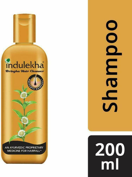 2 X Indulekha Bringha Anti Hair Fall Shampoo 200ml each QD367