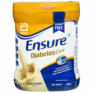 Abbott (Glucerna SR) Ensure Diabetic Care Sugar Free Vanilla Flavor 400gm -E1
