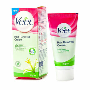 Veet Hair Removal Cream 25g For Dry Skin Leg/ Arms/ Bikini lines/ underarm