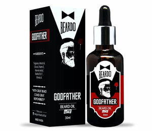 BEARDO GODFATHER Lite Beard & Mustache Oil - 30ml Fragrance and Nourishment