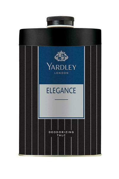 YARDLEY LONDON Talcum Talc Powder Men,Elegance Deodorizing Talc for Men, 250gm