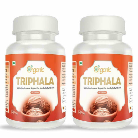 360 Organic India Triphala Tablets-500 mg (Packof 2) (60 Tablets) YK1