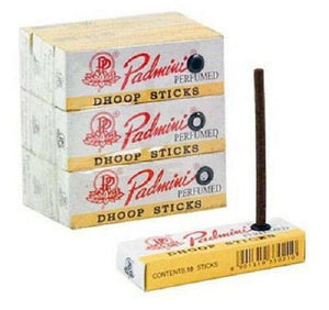 Padmini Dhoop Incense Stick 5" King: Set of 12 Packs 10 Sticks Each Total 120