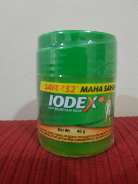 IODEX AYURVEDIC FAST RELIEF MUSCULAR & BACK PAIN BALM LARGE 40g Pack X 2 Pack