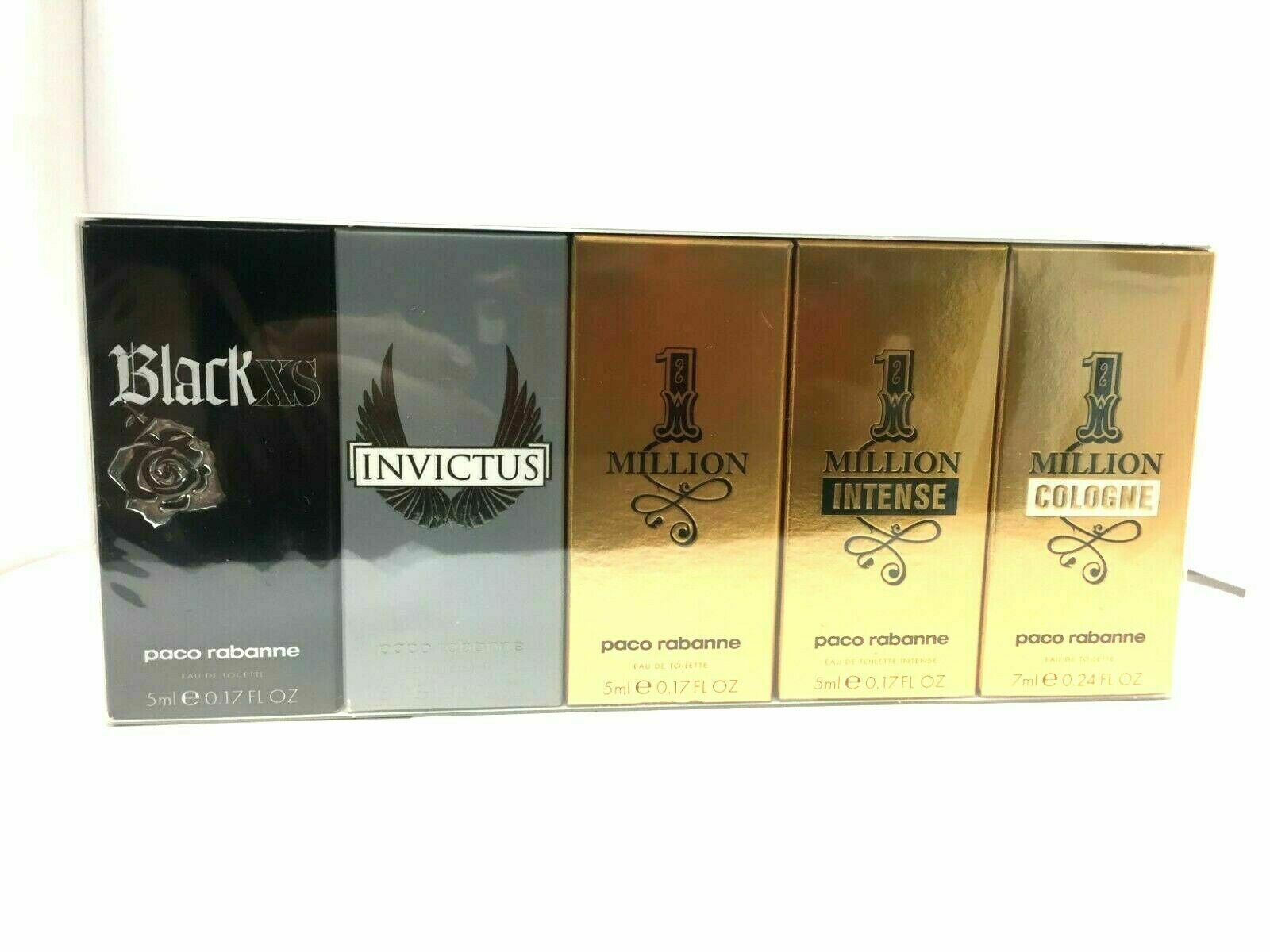 Paco Rabanne Men 5 Piece Mini Gift Set New In Box