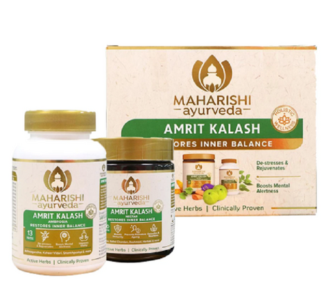 Maharishi Amrit Kalash - Dual Pack (600gm Paste & 60 Tablets) F1