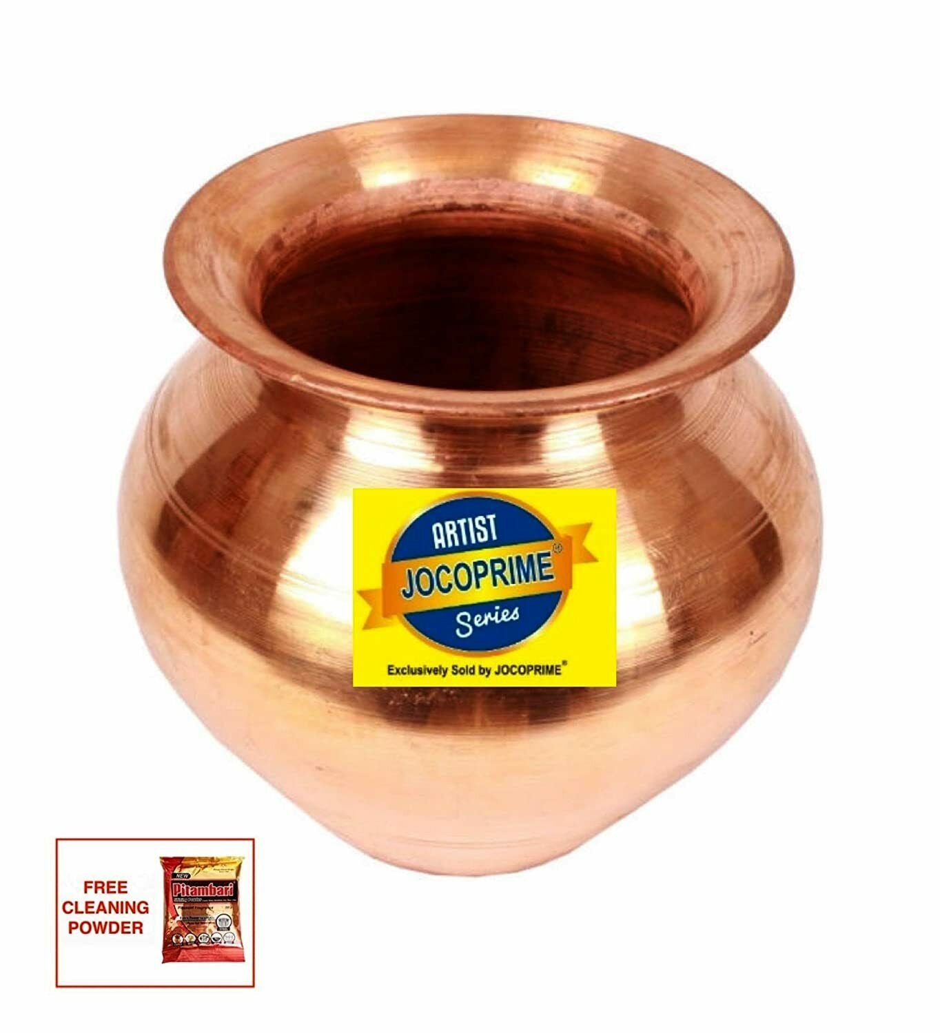 Copper Lota Kalash Pot Used as Poojan Worship Home Temple Garden Storage Water