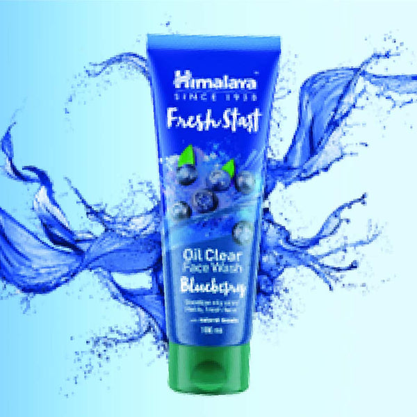 Himalaya Fresh Start Oil Clear Face Wash, Blueberry, 50 ml (Pack Of 2) - SK33