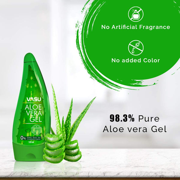 VASU Aloe Vera Gel 120 ml (Pack Of 2) - SK32