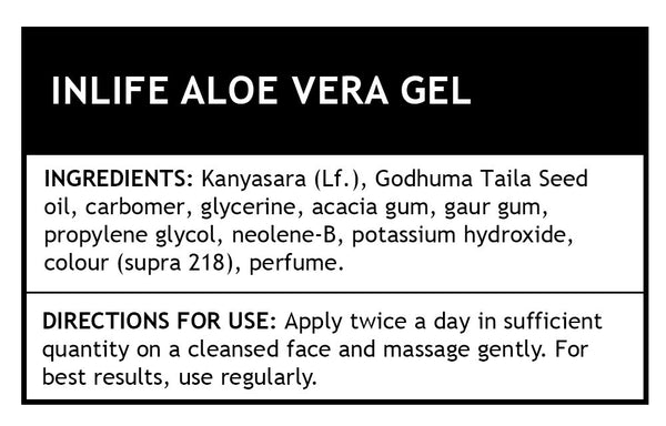 INLIFE Aloe Vera Gel, Paraben Free - 100 g (Pack of 2) - SK28