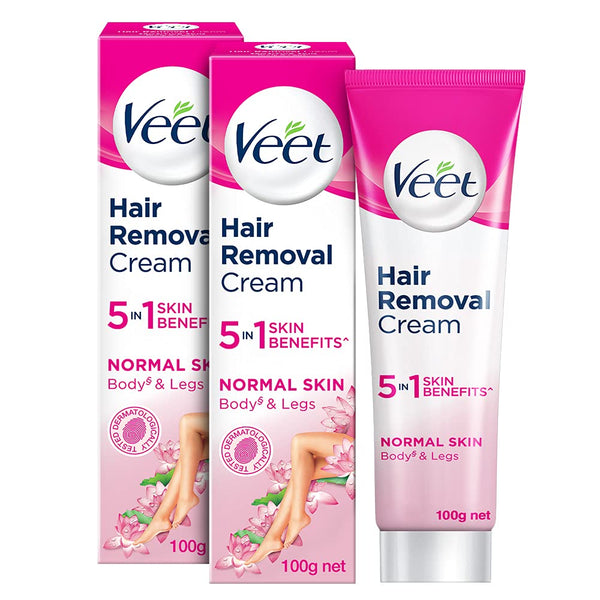 Veet Hair Removal Cream - 100 g (Pack of 2) For Normal Skin SU012