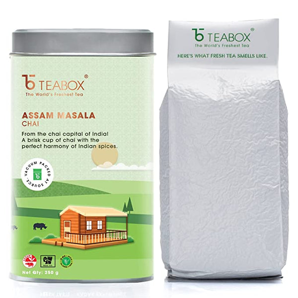 Teabox Tea Assam Masala (Pack of 2 , Each 250 g) SN048