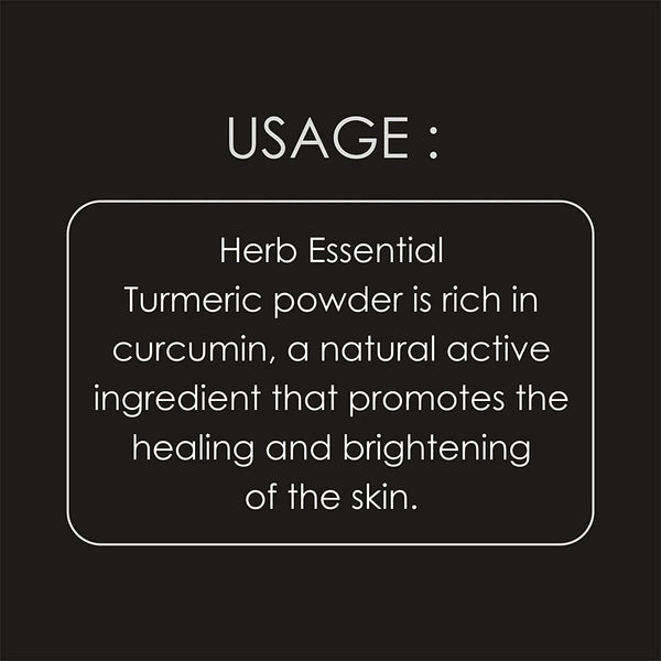 Turmeric Powder: for skin beauty (227 g), (Pack of 2) Turmeric Powder, prod. Herb Essential - SK19