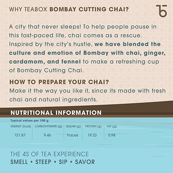 Teabox Bombay Cutting Black tea (Pack of 2, 250G) SN043