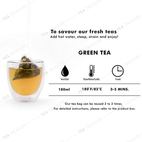 Tea Treasure Kahwa Green Tea (18 pack, 2 g) x 2 SN062