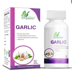 Organic Garlic Pills, Allium Sativum Supplements ( 180 capsules ) SK1002