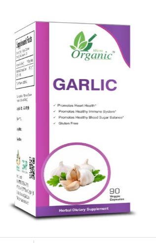 Organic Garlic Pills, Allium Sativum Supplements ( 180 capsules ) SK1002