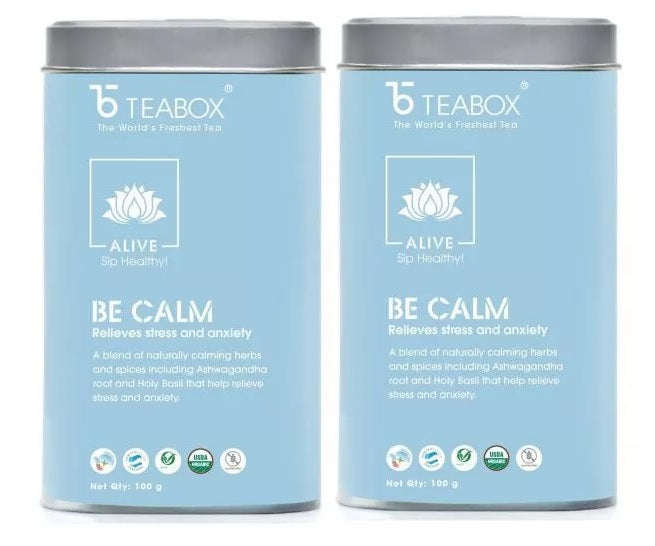 Stress Reliever Herbal Tea for relieving stress and anxiety (100 g) Pack of 2 SN034