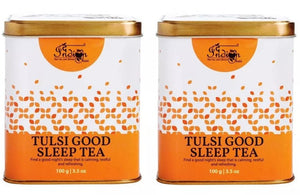 Tea for a healthy sleep with Tulsi (100 g), Tulsi Good Sleep Tea, prod. Indian Chai (Pack of 2) SN011