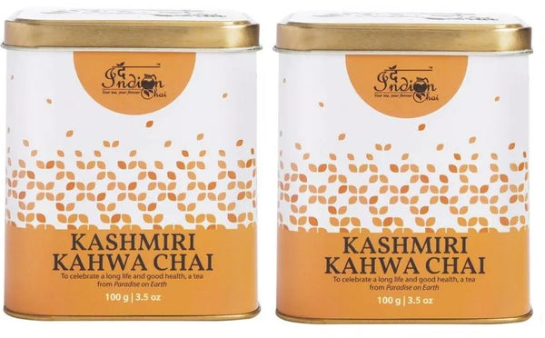 Indian Chai Kashmiri Kahwa Chai (Pack of 2, each 100 g) SN064