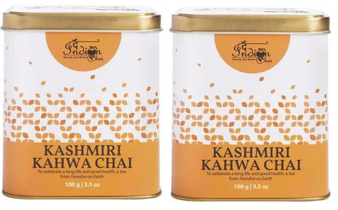 Indian Chai Kashmiri Kahwa Chai (Pack of 2, each 100 g) SN064